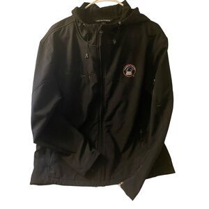 Port‎ Authority Heavy Duty Black Softshell Coat Large Excellent Weatherproof EUC